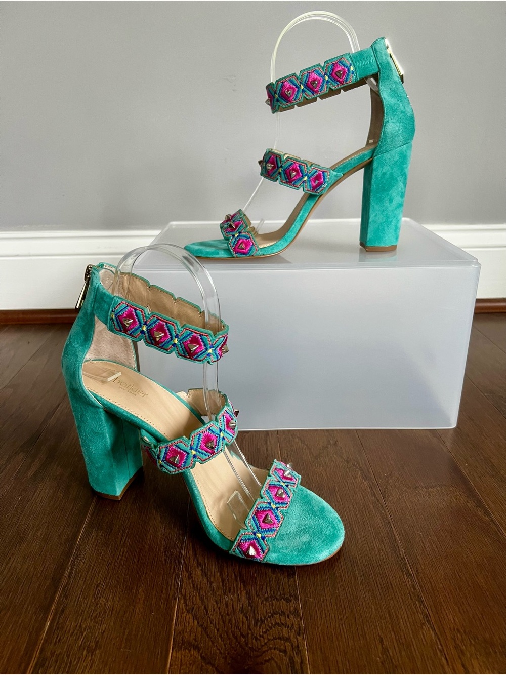 Botkier New York Gigi Embellished Ankle
Strap Sandal. - Picture 2 of 14